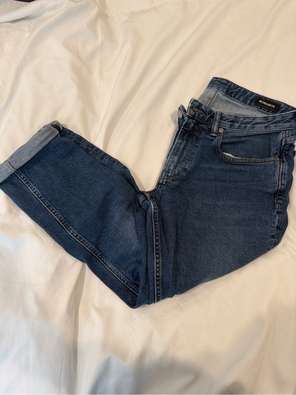 Bonobos Dark Wash tailored Leg Jeans